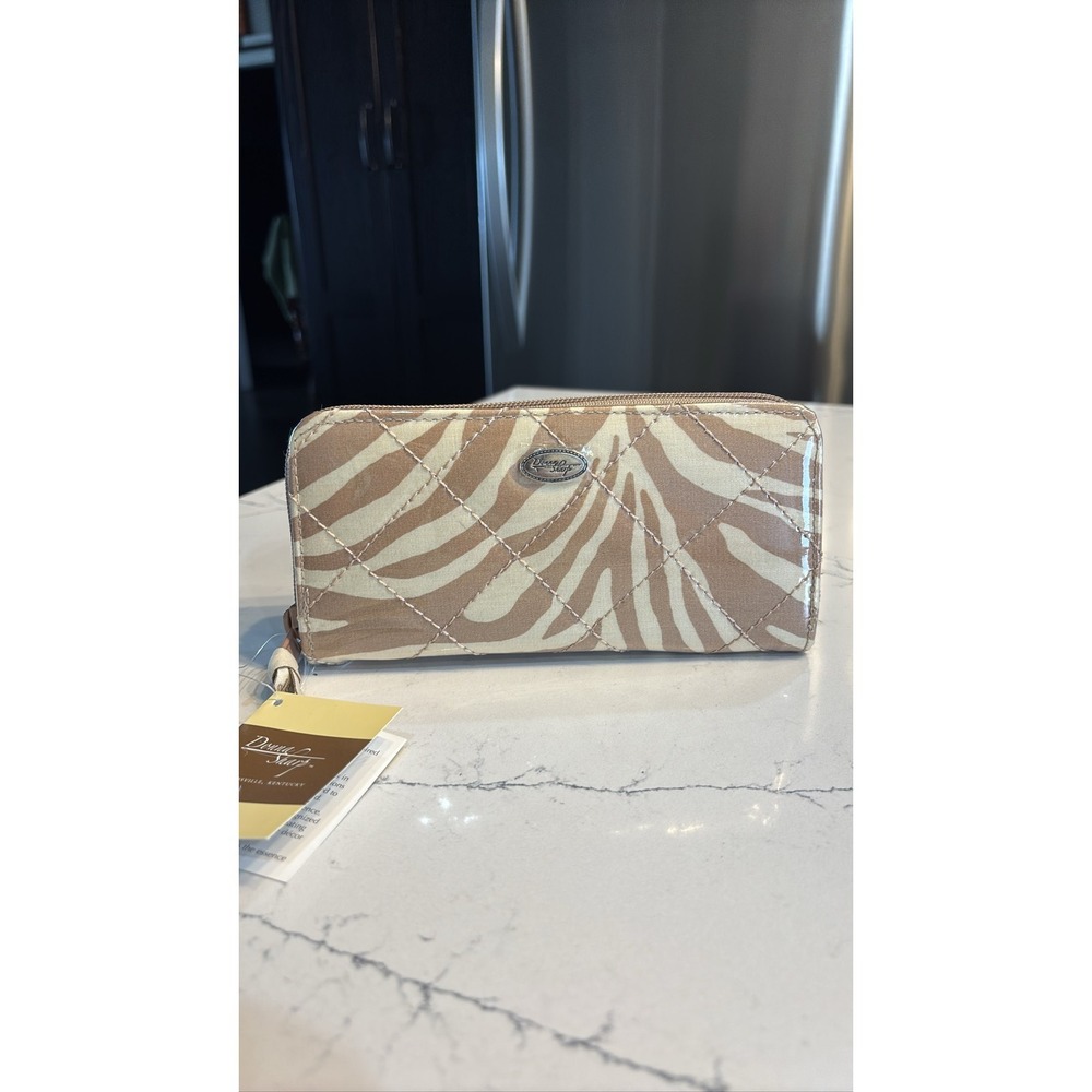 Donna Sharp Quilted Zebra Wallet Organizer NWT